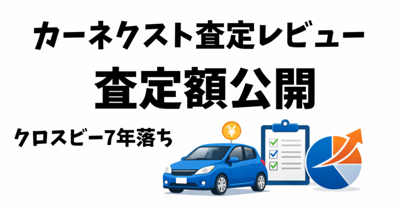 カーネクスト車買取査定レビュー クロスビー7年落ちの査定結果