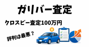 ガリバー査定の評判レビュー｜7年落ちクロスビーの査定額100万円