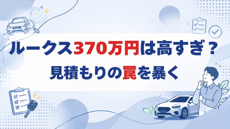 ルークスの見積もり370万円は高いのかを解説するイメージ